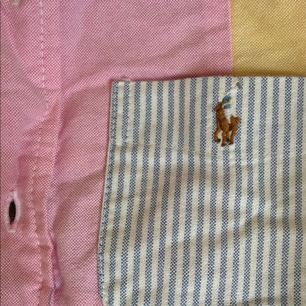 Polo Ralph Lauren Color block Shirt boys size 7 - Picture 2 of 6